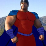 Thenurion Fan-Art-Photoshopped over Photo of Bodybuilder